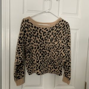 Jessica Simpson leopard print sweater